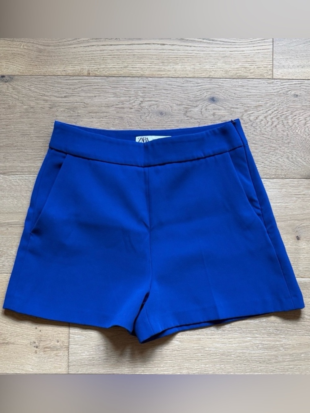 ZARA high waist side zip shorts